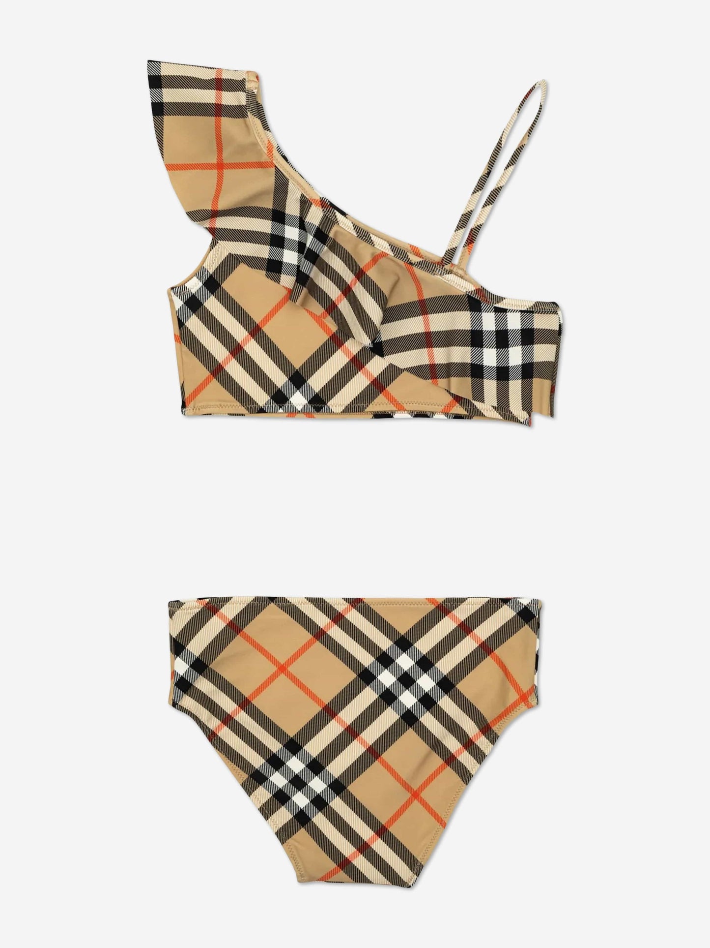 Burberry Girls Asla Check Bikini in Beige