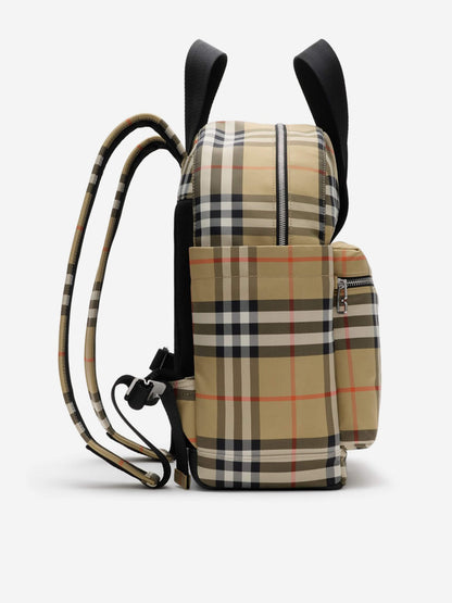 Burberry Baby Norwich Check Changing Bag in Beige (41cm)