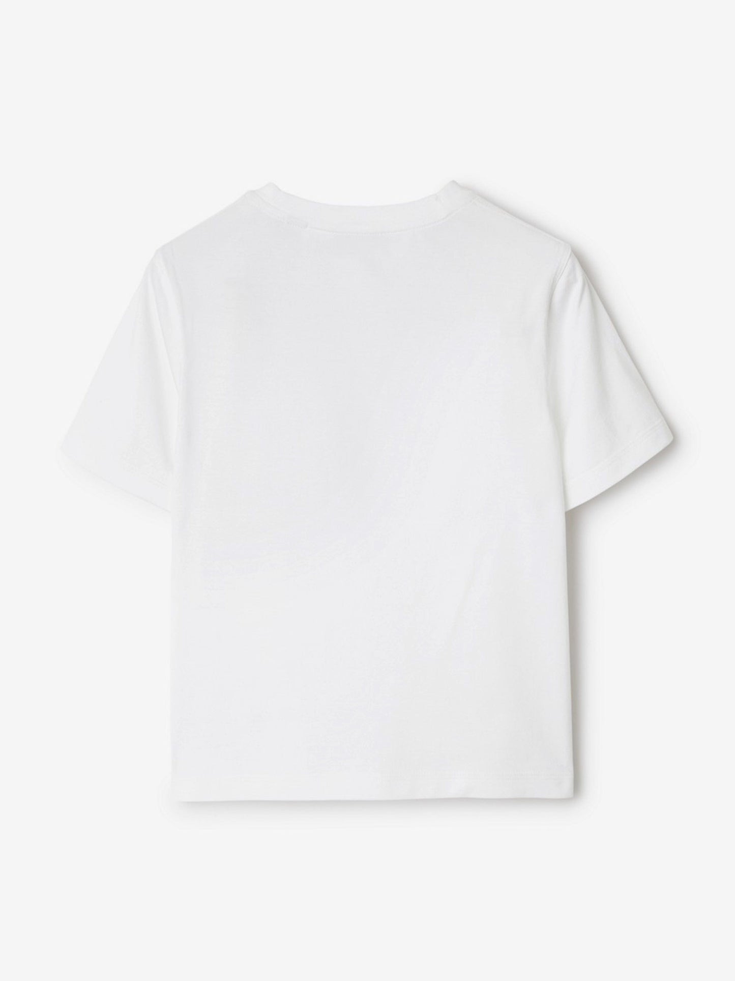 Burberry Girls Cedar EKD Label T-Shirt in White