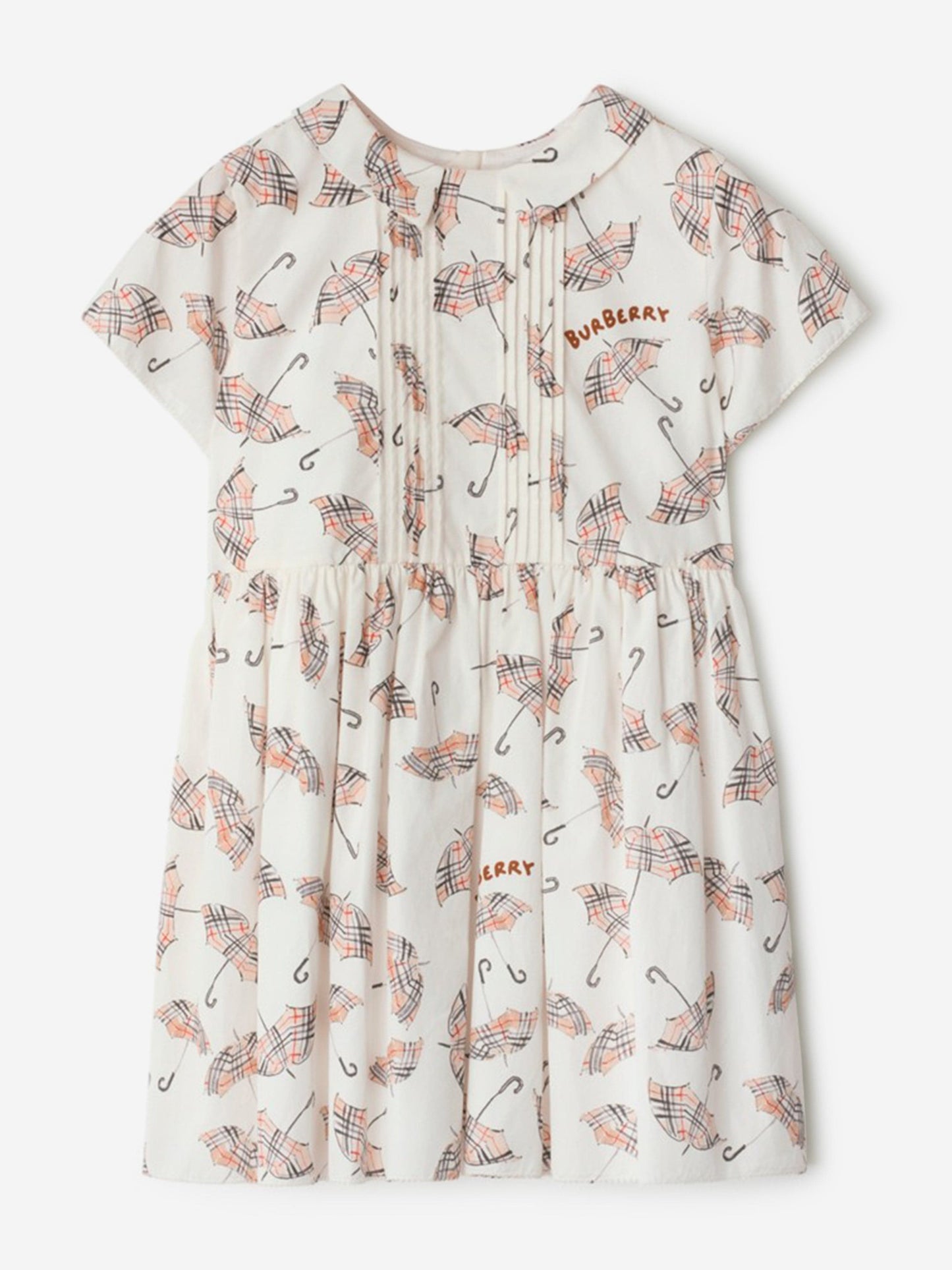 Burberry Girls Eadelle Umbrella Dress in Ivory