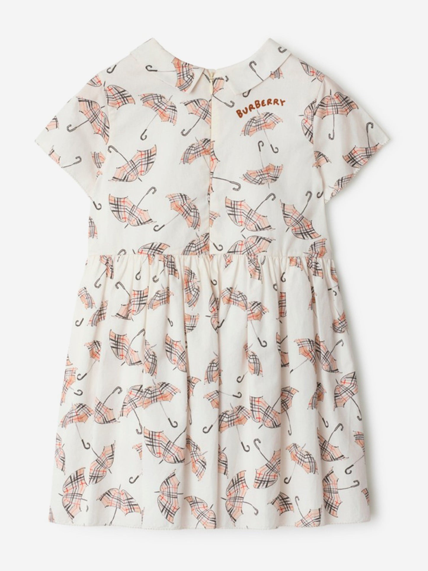 Burberry Girls Eadelle Umbrella Dress in Ivory