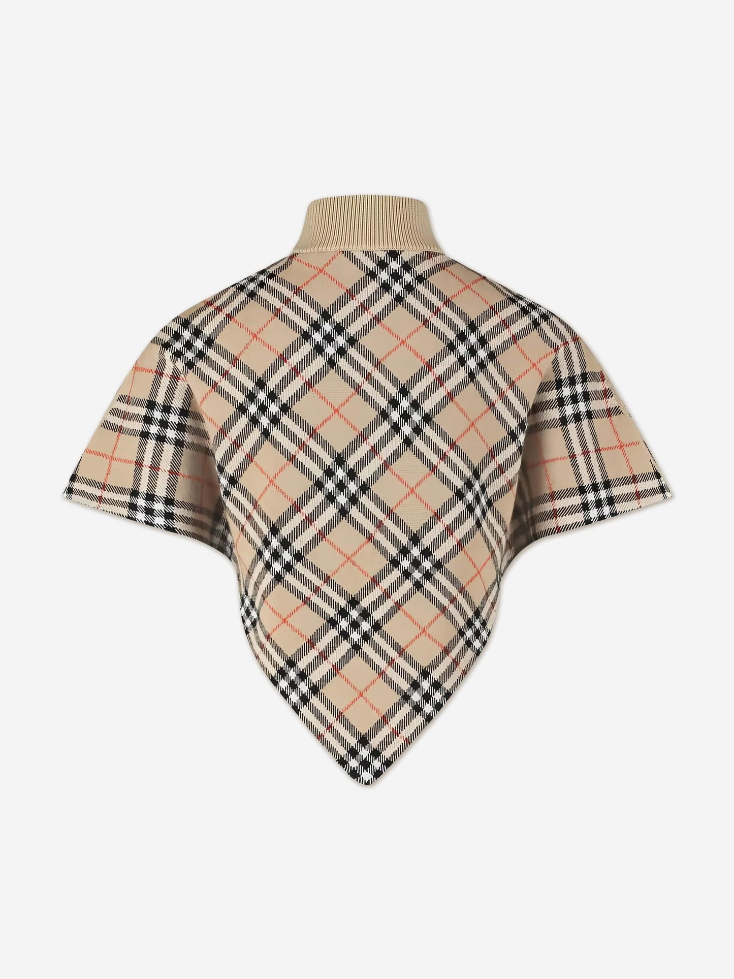 Burberry Girls Lette Check Cape in Beige