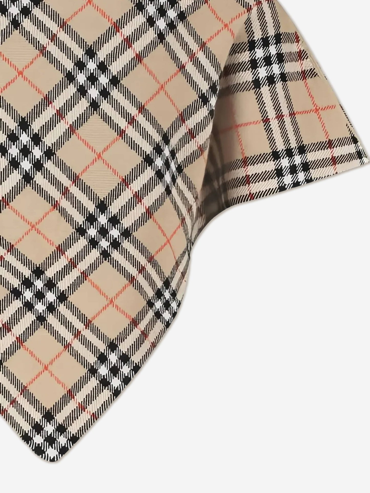 Burberry Girls Lette Check Cape in Beige