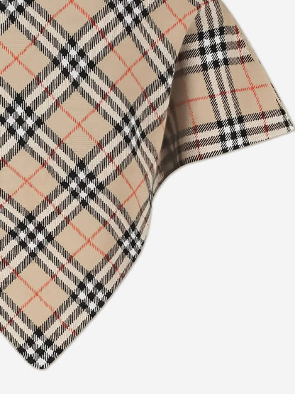 Burberry Girls Lette Check Cape in Beige