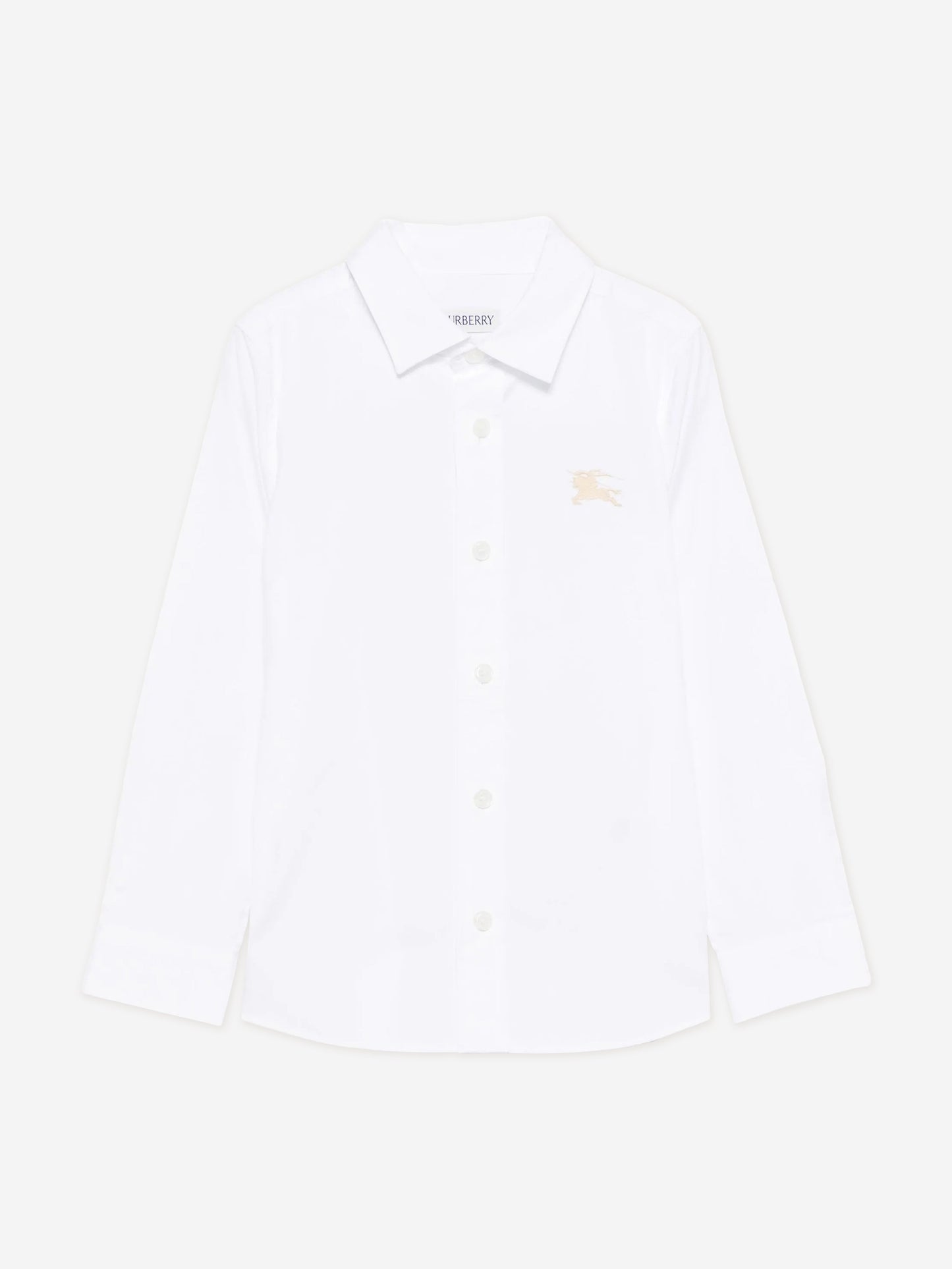 Burberry Boys Owen Long Sleeve EKD Shirt in White