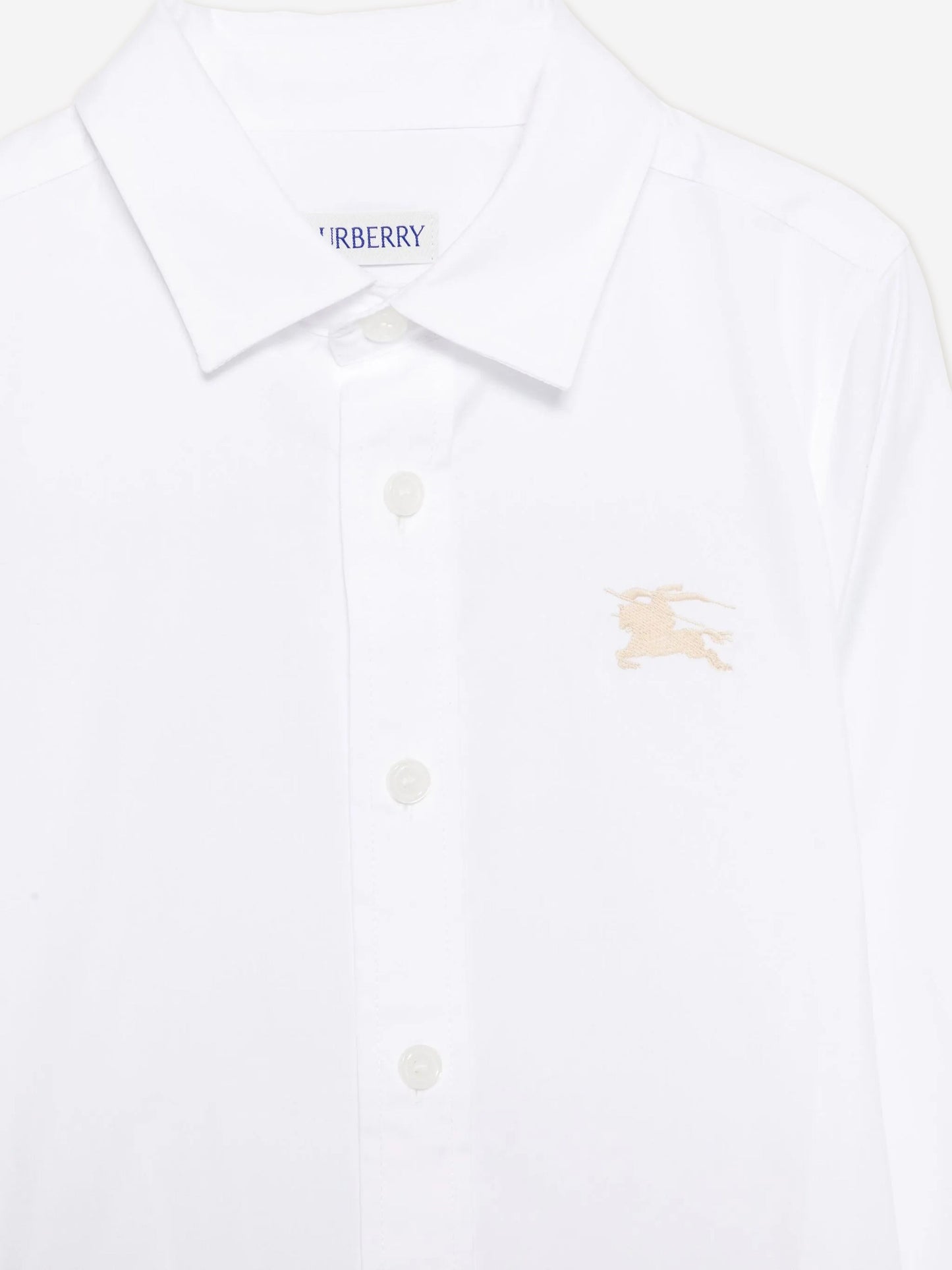 Burberry Boys Owen Long Sleeve EKD Shirt in White