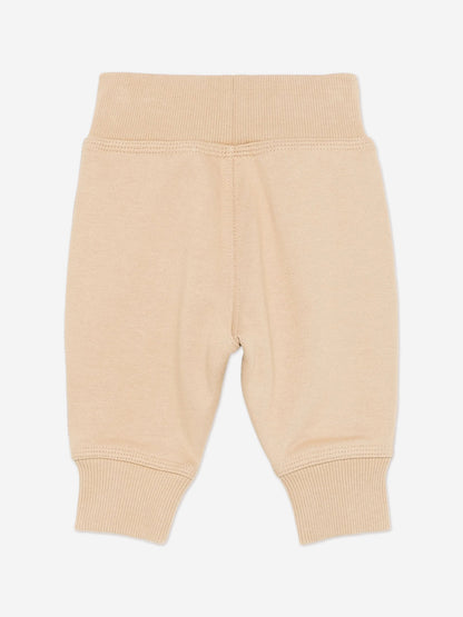 Burberry Baby Boys Mini Jackson Check Tape Joggers in Beige