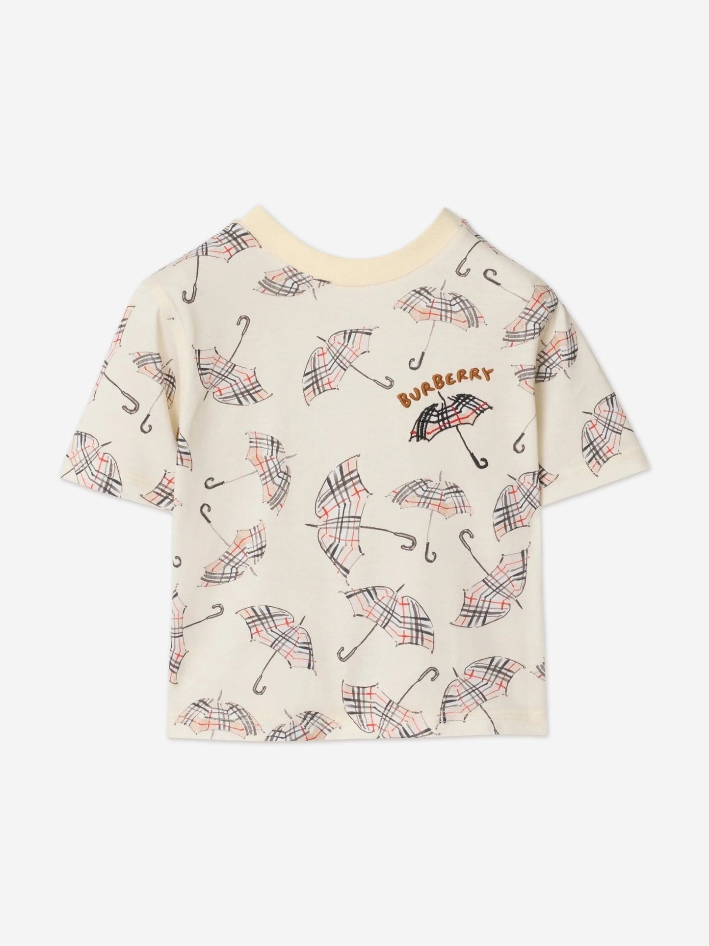 Burberry Baby Boys Mini Cedar Umbrella T-Shirt in Ivory