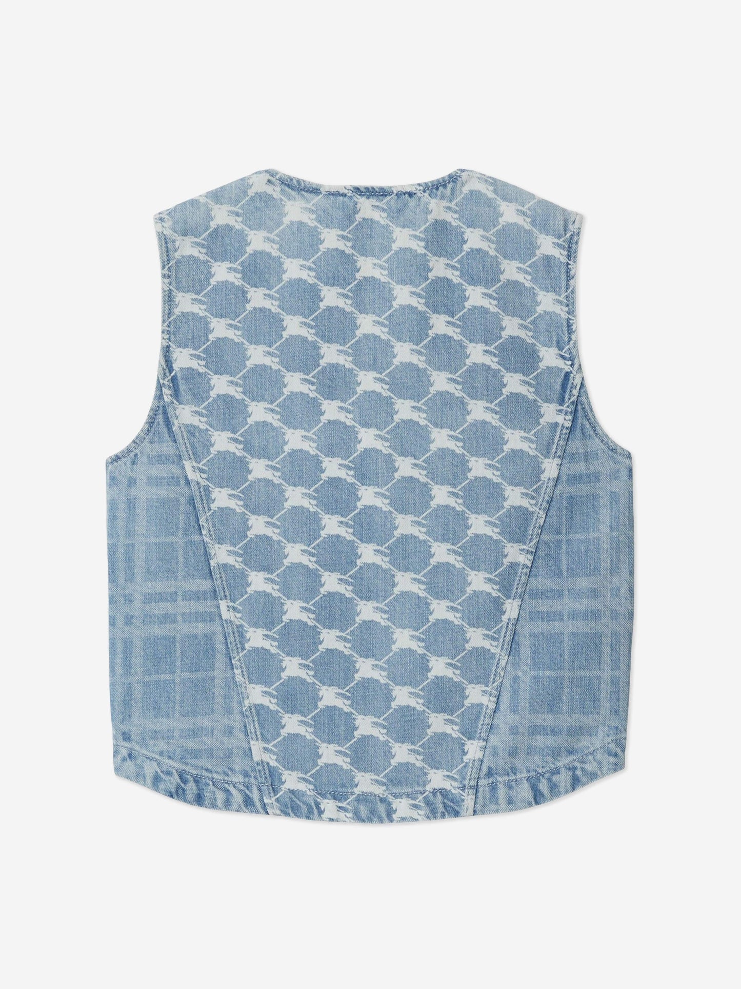 Burberry Girls Wendy Zip Up Gilet in Blue