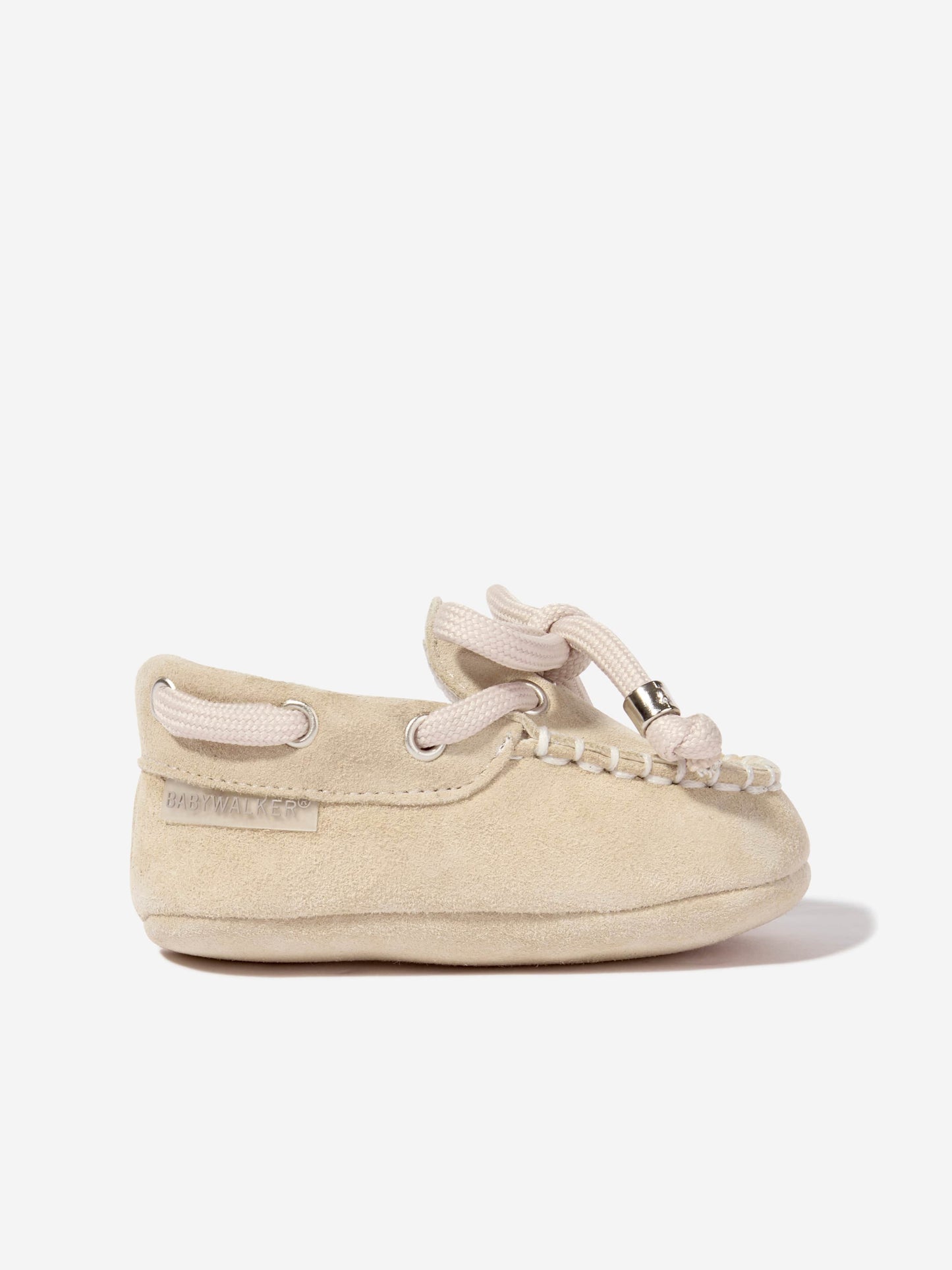 BABYWALKER Baby Boys Suede Moccasins in Beige