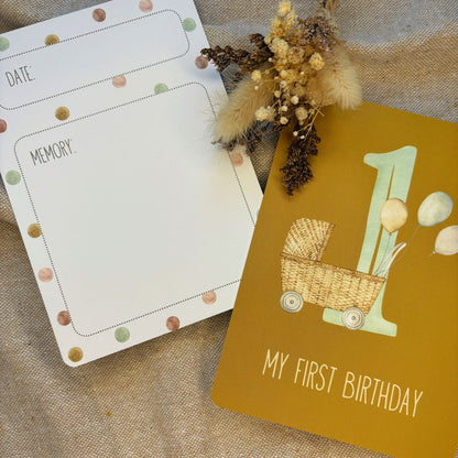Cartes d'étapes pour bébé