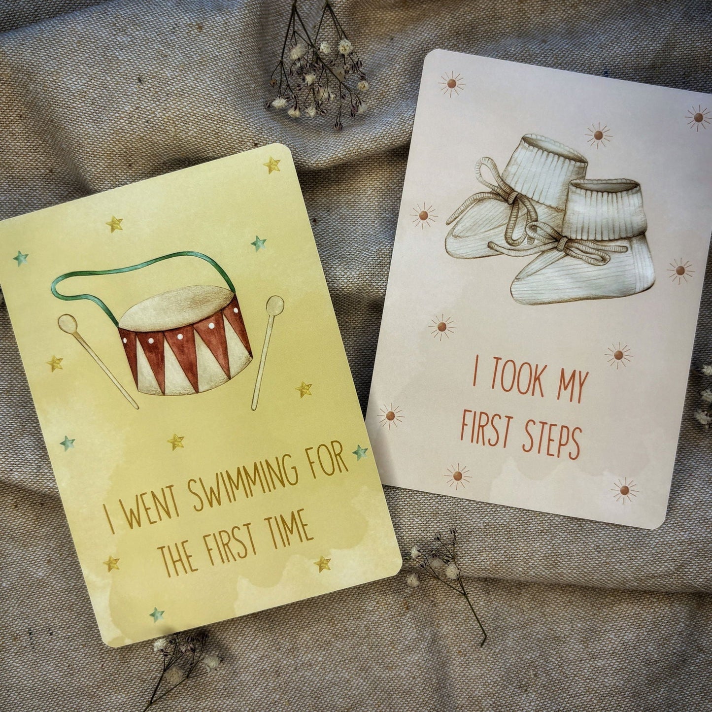 Cartes d'étapes pour bébé