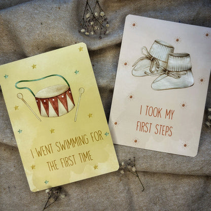 Cartes d'étapes pour bébé