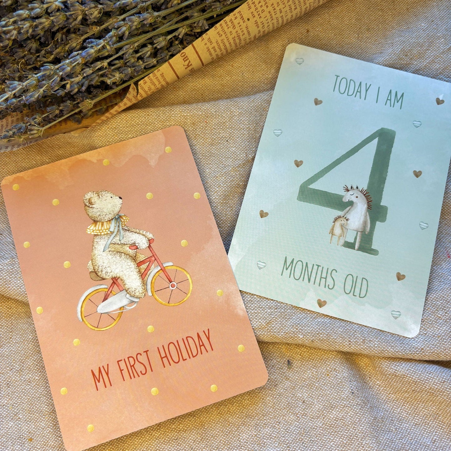 Cartes d'étapes pour bébé
