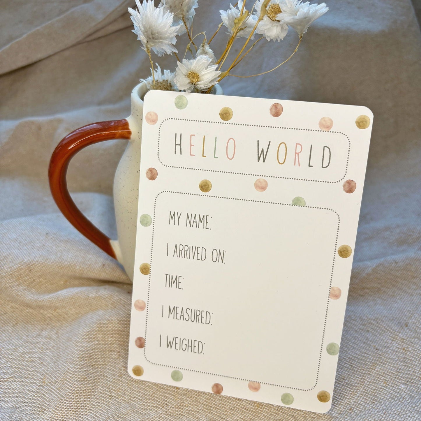 Cartes d'étapes pour bébé
