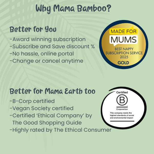 Lingettes pour bébé durables Mama Bamboo DS 