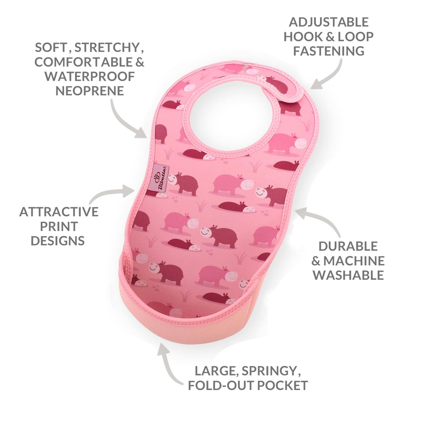 Bavoir de sevrage - Hippos UltraBib