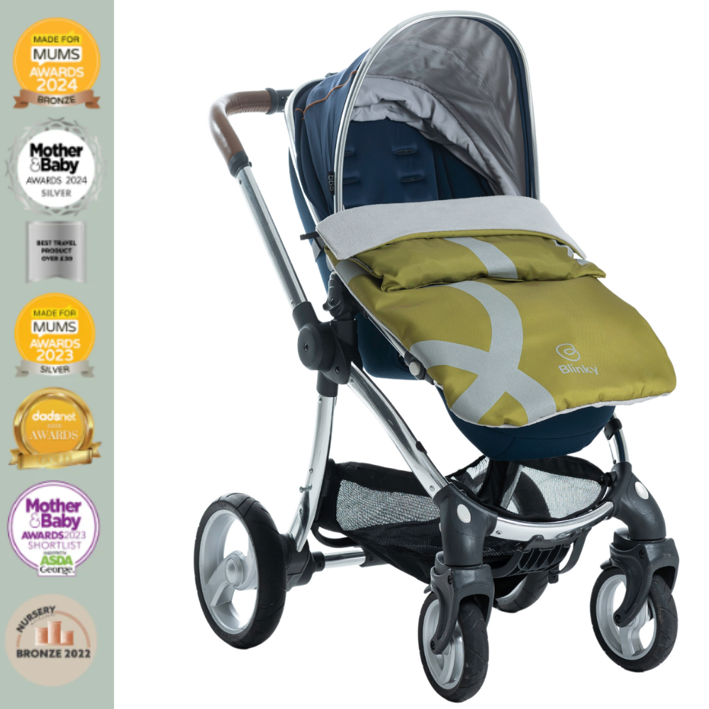 BlinkyWarm - Universal All Season Buggy Rain Cover / Sunshade UV50+ / Footmuff - Olive Green