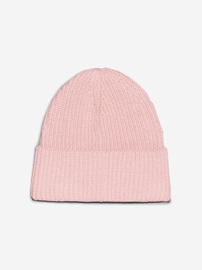 Calvin Klein Girls Monogram Rib Beanie Hat in Pink