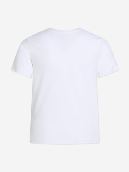 Calvin Klein Kids Logo T-Shirt in White