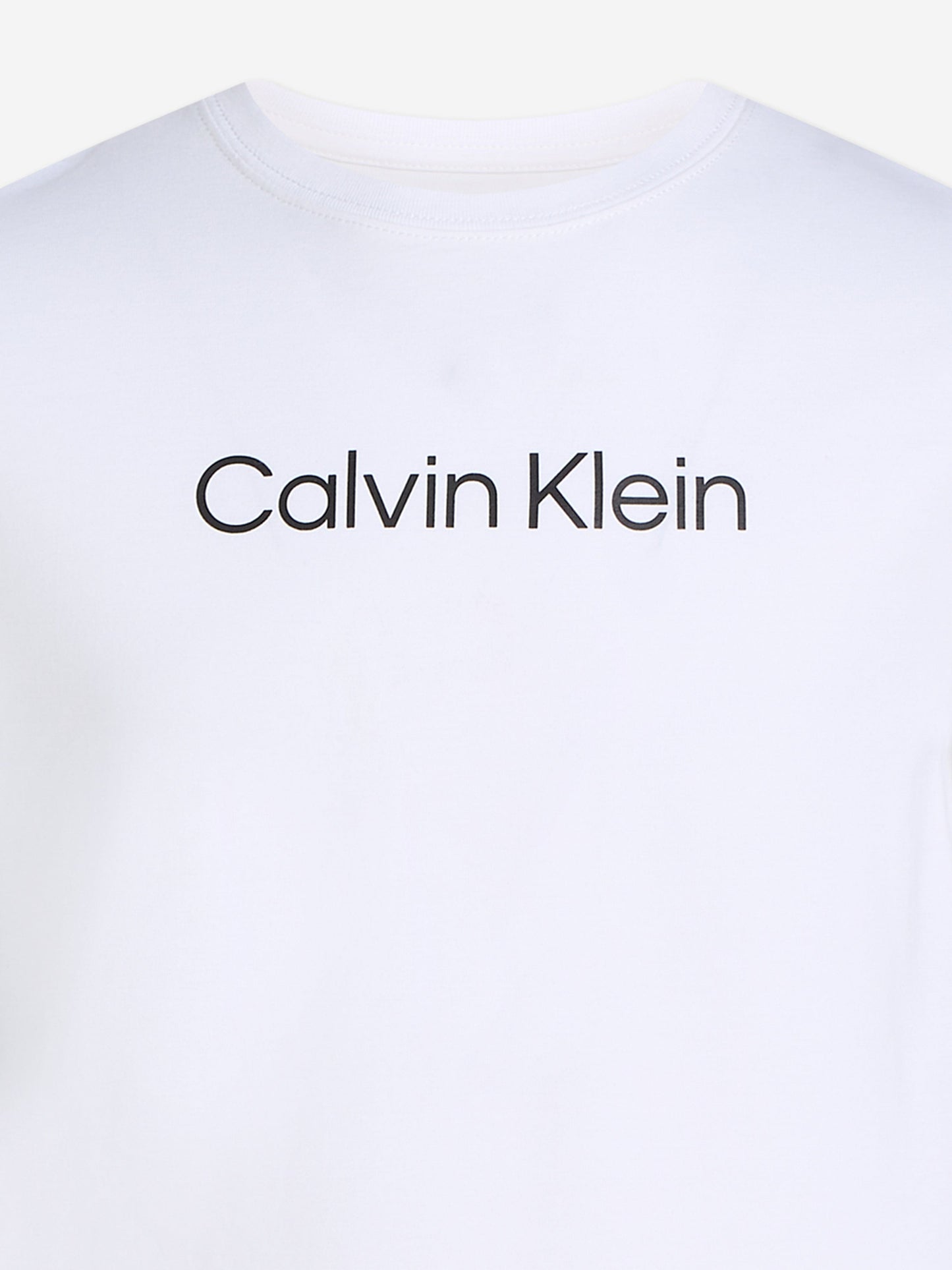 Calvin Klein Kids Logo T-Shirt in White