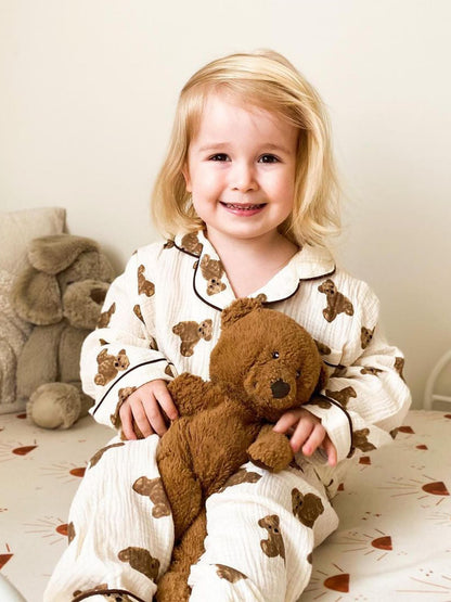 Cozy Crew Club Kids The Bear Pyjamas in Ivory