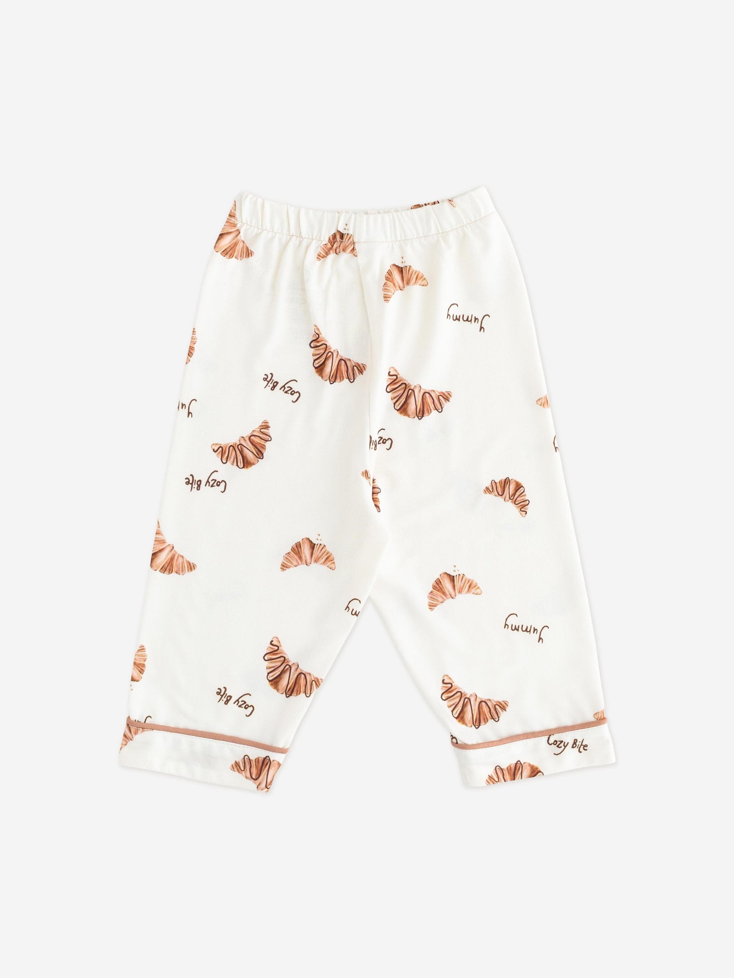 Cozy Crew Club Kids Mini COZY Croissant Club Pyjamas in Ivory