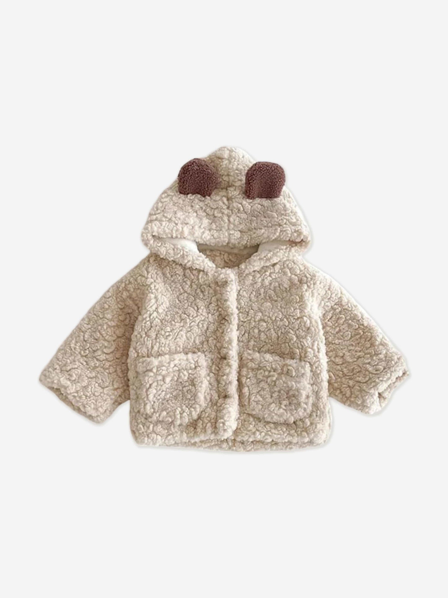Cozy Crew Club Baby The Fur Bear Winter Coat in Ivory