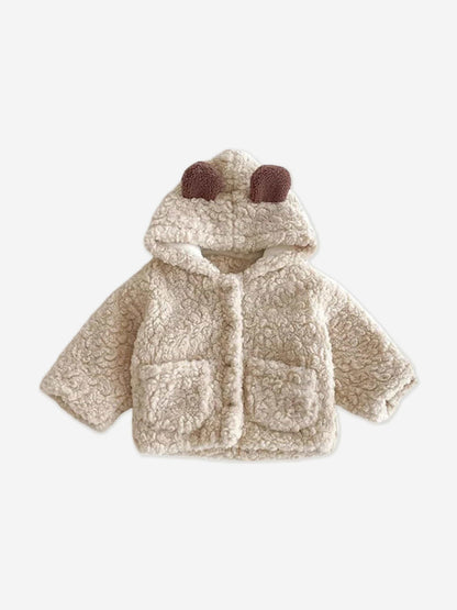 Cozy Crew Club Baby The Fur Bear Winter Coat in Ivory