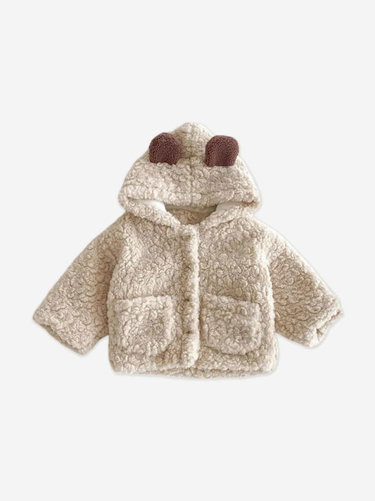 Cozy Crew Club Baby The Fur Bear Winter Coat in Ivory
