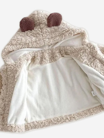 Cozy Crew Club Baby The Fur Bear Winter Coat in Ivory