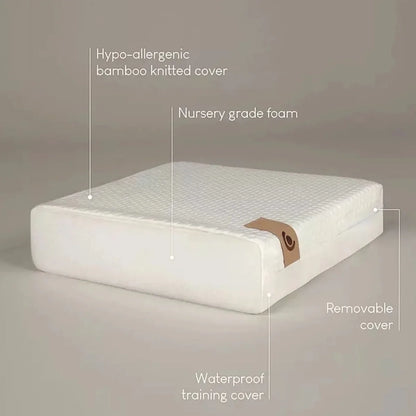 CuddleCo Lullaby Hypo-Allergenic Bamboo Foam Cot Bed Mattress 140 x 70cm