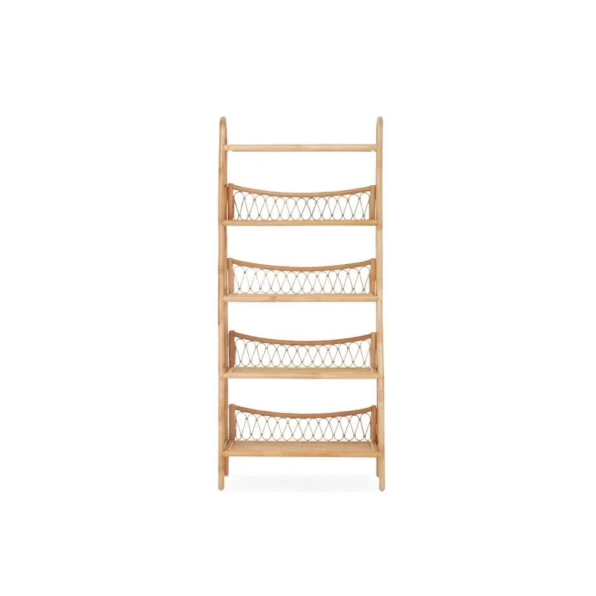 CuddleCo Aria 5 Tier Shelving Unit - Rattan