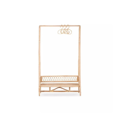 CuddleCo Aria Children's Clothes Rail - Rattan