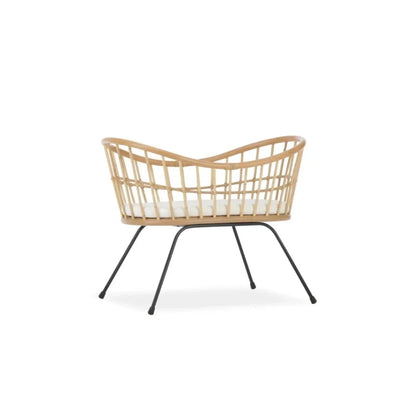 CuddleCo Aria Wave Crib - Rattan