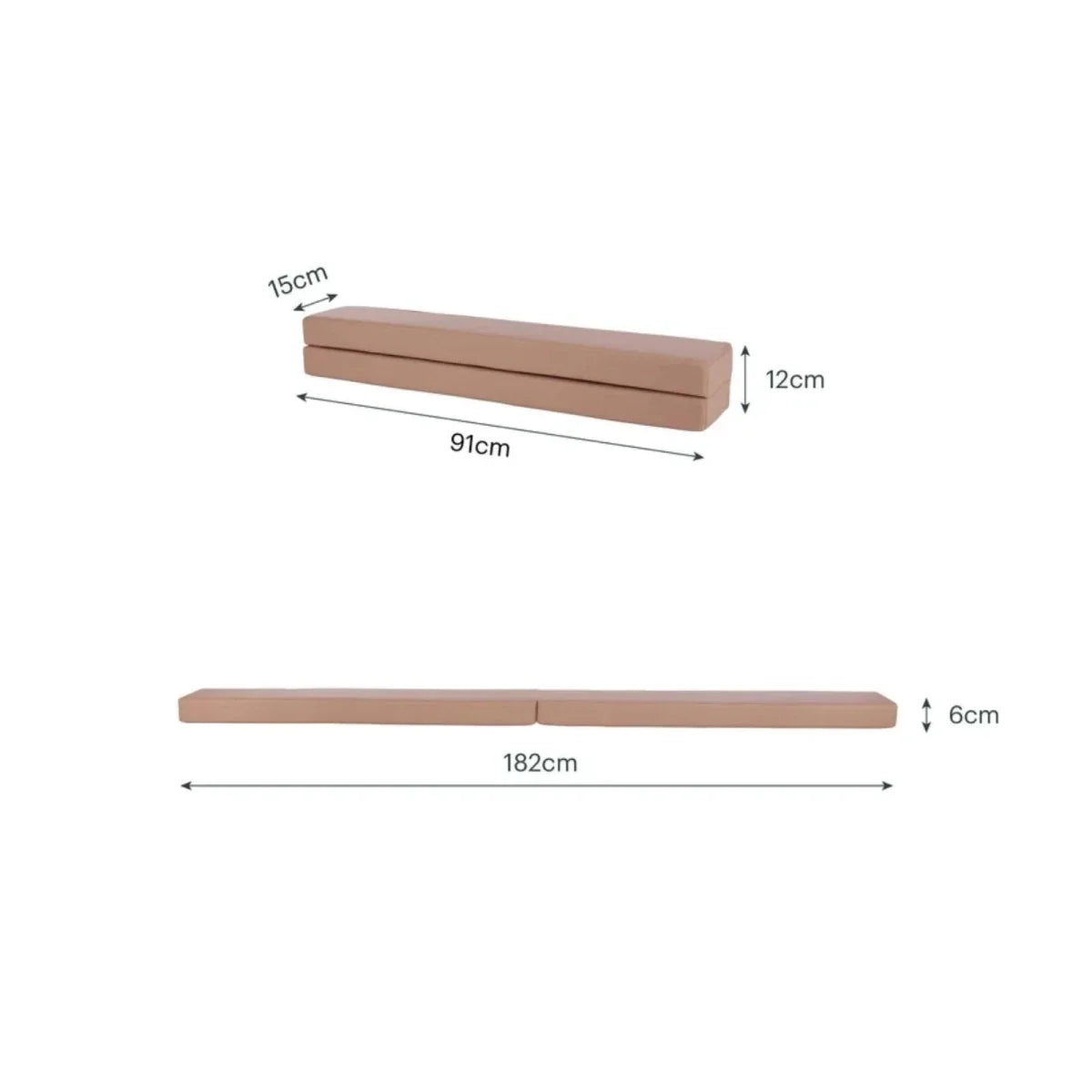 CuddleCo Soft Play Balance Beam - Tuscany