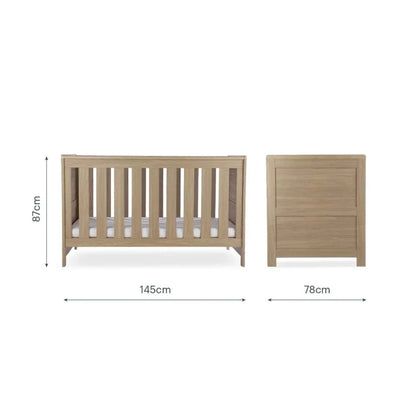 CuddleCo Burford Cot Bed - Oak