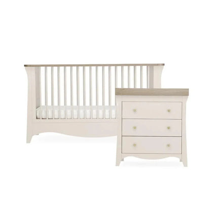CuddleCo Clara 2 Piece Nursery Furniture Set - Cashmere & Ash