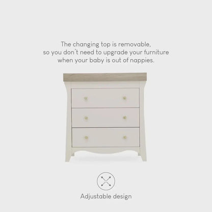 CuddleCo Clara Dresser Changer - Cashmere & Ash