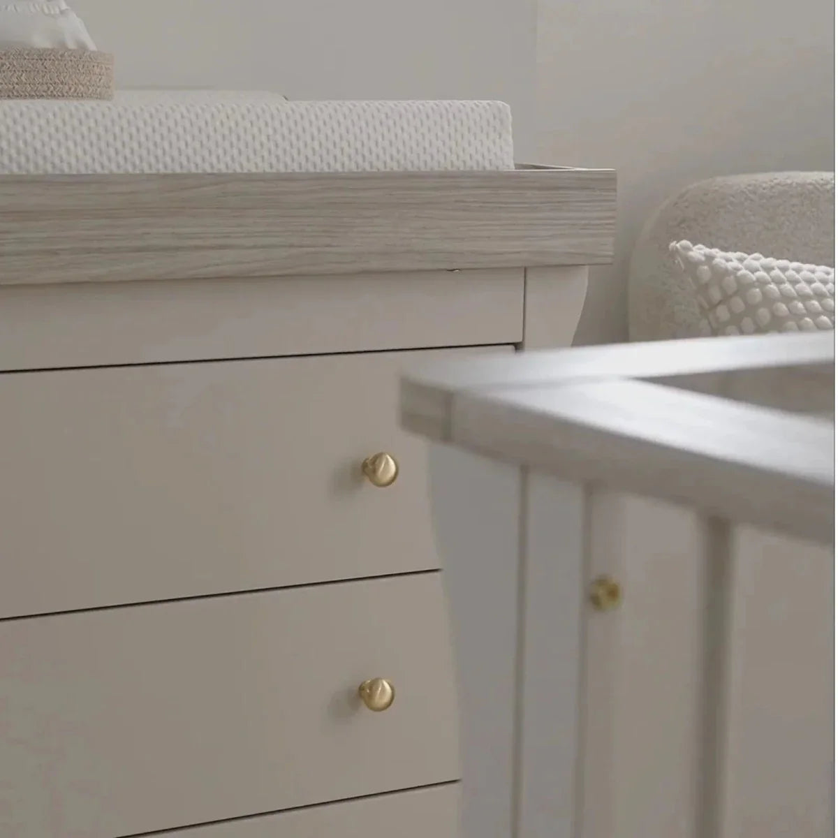 CuddleCo Clara Dresser Changer - Cashmere & Ash
