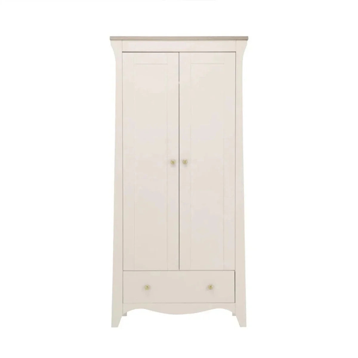 CuddleCo Clara 2 Door Nursery Wardrobe - Cashmere & Ash