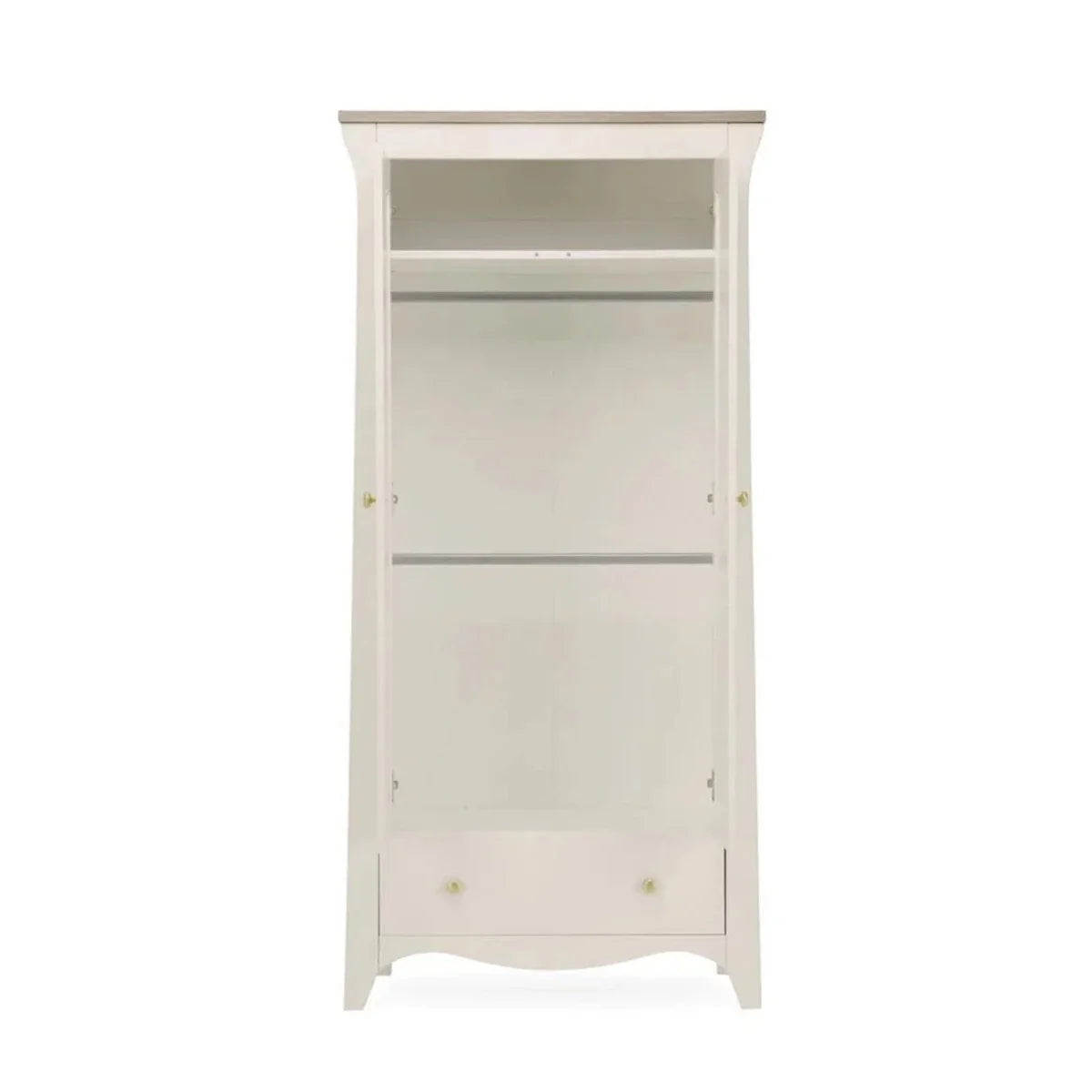 CuddleCo Clara 2 Door Nursery Wardrobe - Cashmere & Ash