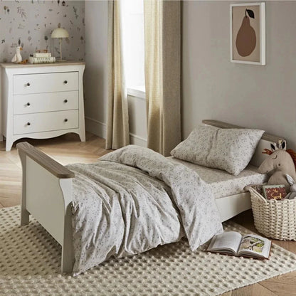 CuddleCo Clara 2 Piece Nursery Furniture Set - White & Ash