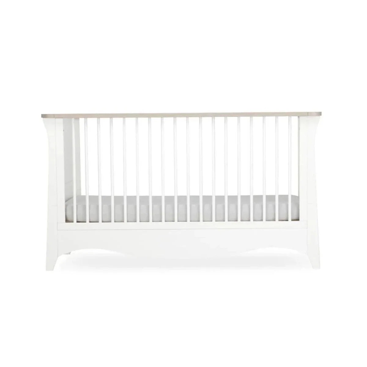 CuddleCo Clara Cot Bed - White & Ash