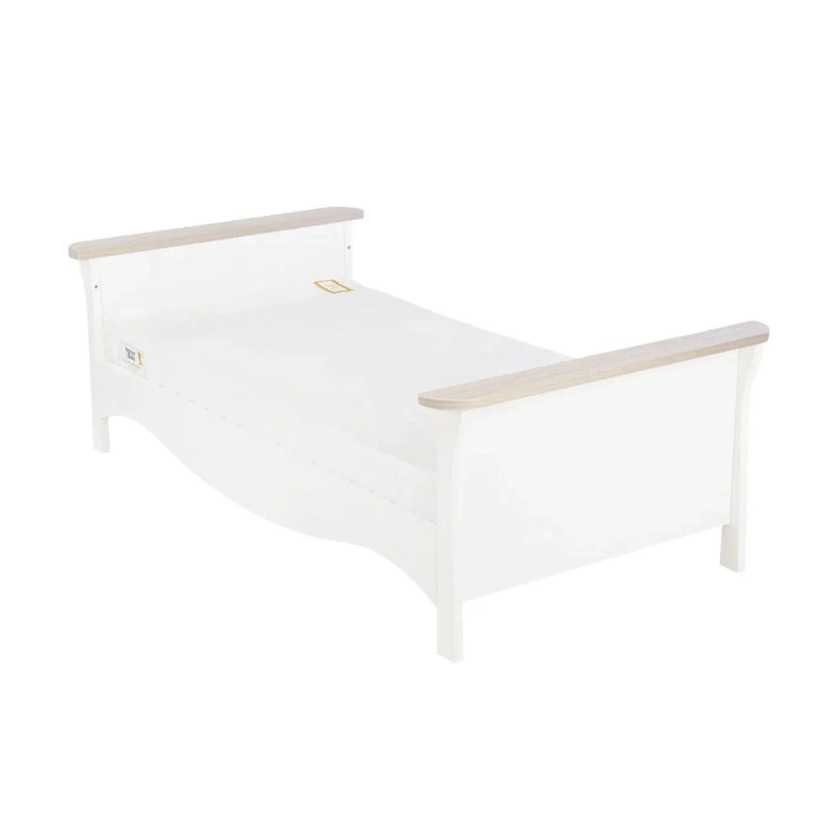 CuddleCo Clara Cot Bed - White & Ash