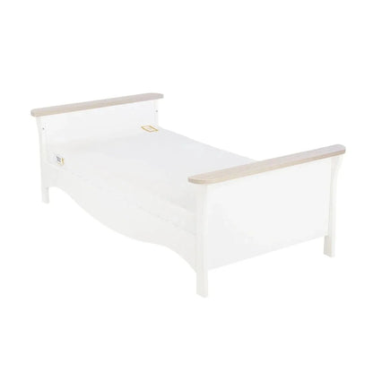 CuddleCo Clara Cot Bed - White & Ash