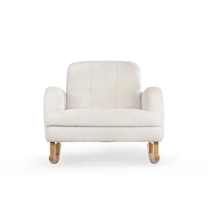 CuddleCo Etta Cuddle Nursing Chair & Foot Stool - Boucle Off-White