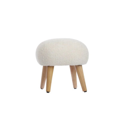 CuddleCo Etta Foot Stool - Boucle Off-White