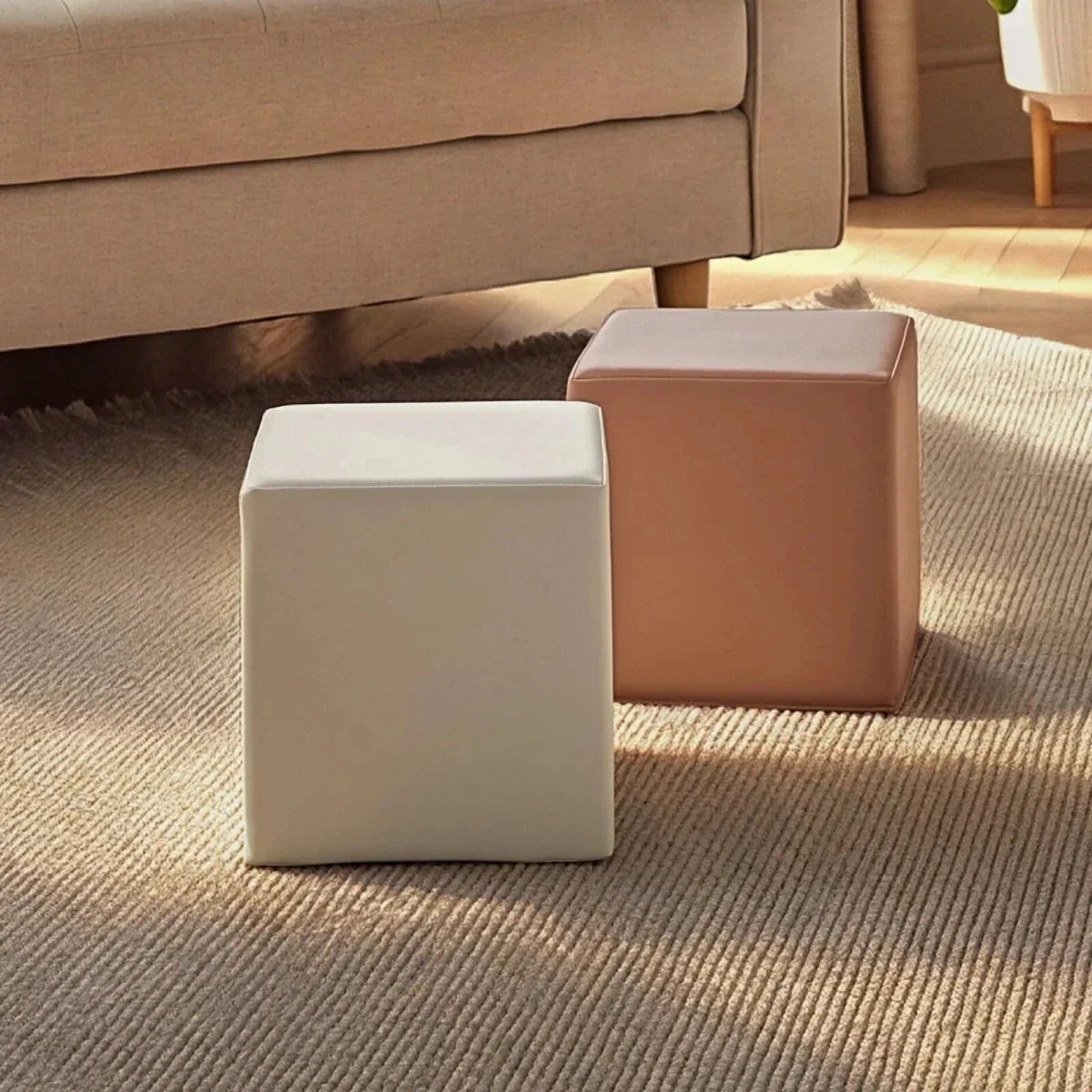 CuddleCo Soft Play Cubes 2 Piece - Tuscany/Pebble