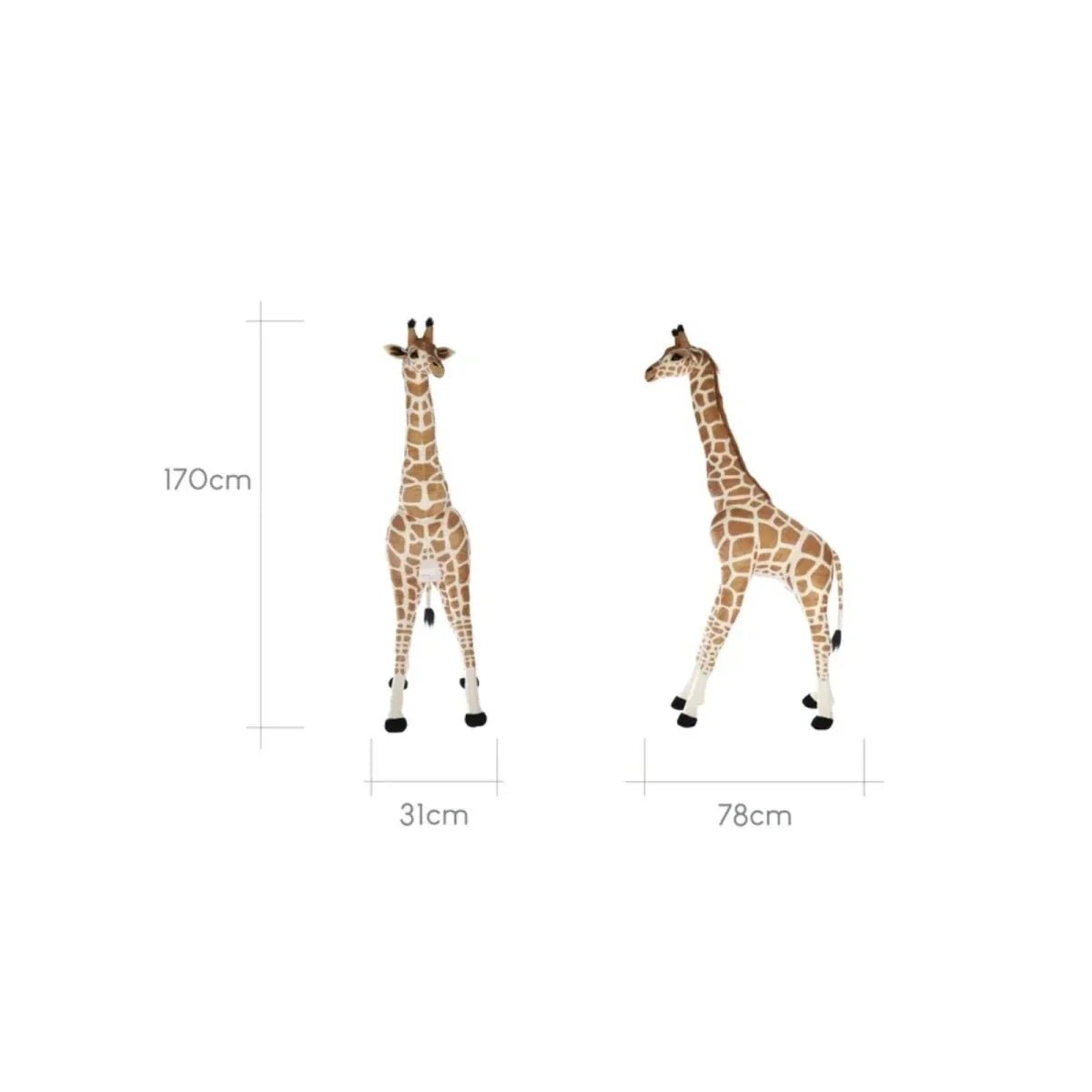 CuddleCo Tall Standing Giraffe Stuffed Animal 170cm